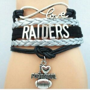 ANY 3- $10 infinity bracelets mix and match 
Oakland Raiders football team
